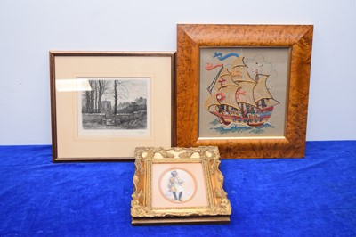 Lot 690 - Three framed artworks