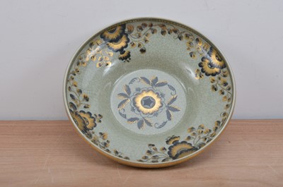 Lot 17 - A large crackled glazed Royal Copenhagen bowl