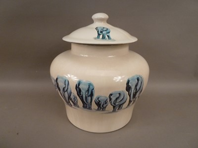 Lot 46 - A second half 20th century terracotta pot and cover