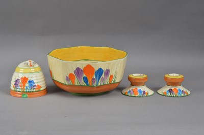 Lot 57 - Four items of Clarice Cliff pottery