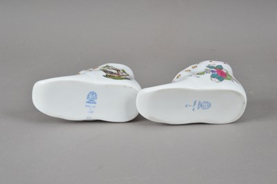 Lot 59 - Two Herend porcelain shoes