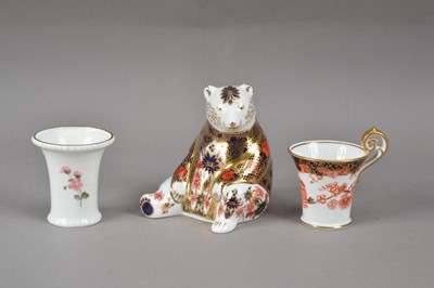 Lot 60 - Three items of Royal Crown Derby bone china