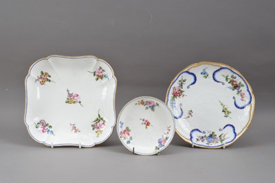 Lot 61 - Three French porcelain items
