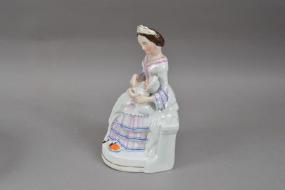Lot 62 - A 19th century Staffordshire ceramic figural group