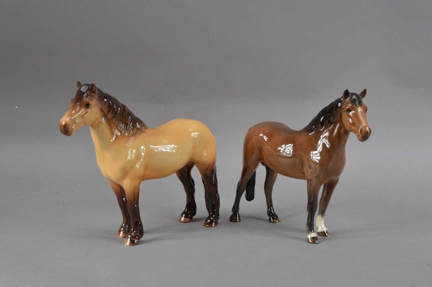 Lot 69 - Two Beswick horses