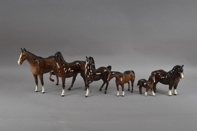Lot 70 - Four Beswick ceramic horses
