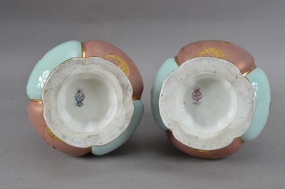 Lot 74 - A Pair of Royal Worcester ceramic vases