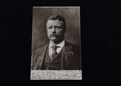 Lot 3 - Four historic postcards relating to Theodore Roosevelt and the Teddy Bear, 1904 and 1905