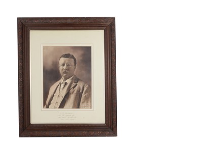 Lot 4 - A rare large signed and inscribed photograph of Theodore Roosevelt, dated 1909