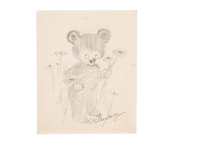 Lot 5 - A rare Clifford Berryman pencil sketch of Bevo bear