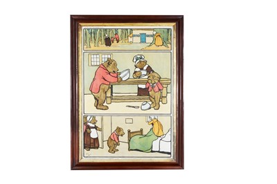 Lot 18 - A Cecil Aldin nursery print of Goldilocks and the Three Bears