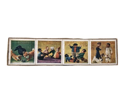 Lot 26 - Four rare large Steiff advertising stamps, circa 1912 for the US market