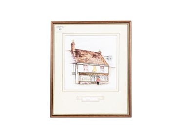 Lot 37 - A watercolour of The Stratford upon Avon Teddy Bear museum