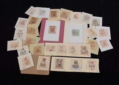 Lot 44 - Muriel Mallows Teddy Bears from Witney miniature etchings