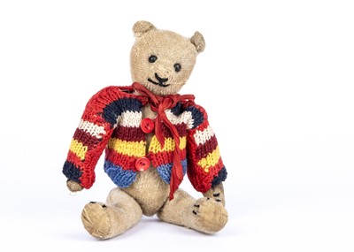 Lot 66 - An American ‘stick’ Teddy Bear, 1910-20s from the collection of Colonel Bob Henderson