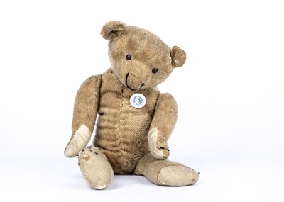 Lot 67 - A German Teddy Bear, 1920s, from the collection of Colonel Bob Henderson