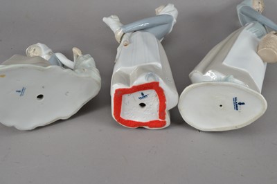 Lot 87 - Three Lladro porcelain figurines