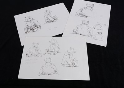 Lot 99 - Ten original pen and ink studies of Alfonzo