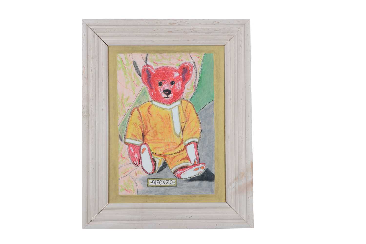 Lot 124 - A oil pastel of Alfonzo by Stephen Collins