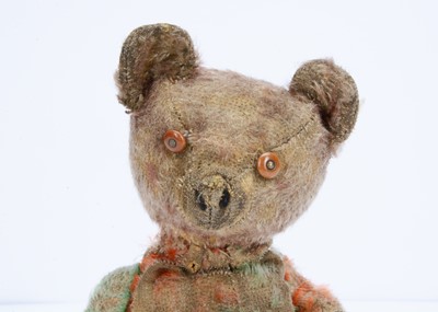 Lot 146 - ‘Quirky’, a rare German green and orange mohair Teddy Bear
