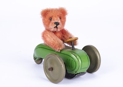 Lot 147 - A rare and fine Schuco Teddy Bear roller toy, 1920s