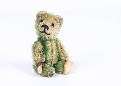 Lot 150 - A Schuco green mohair miniature Teddy Bear, 1930s