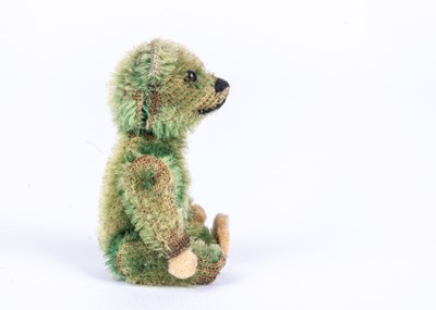 Lot 150 - A Schuco green mohair miniature Teddy Bear, 1930s