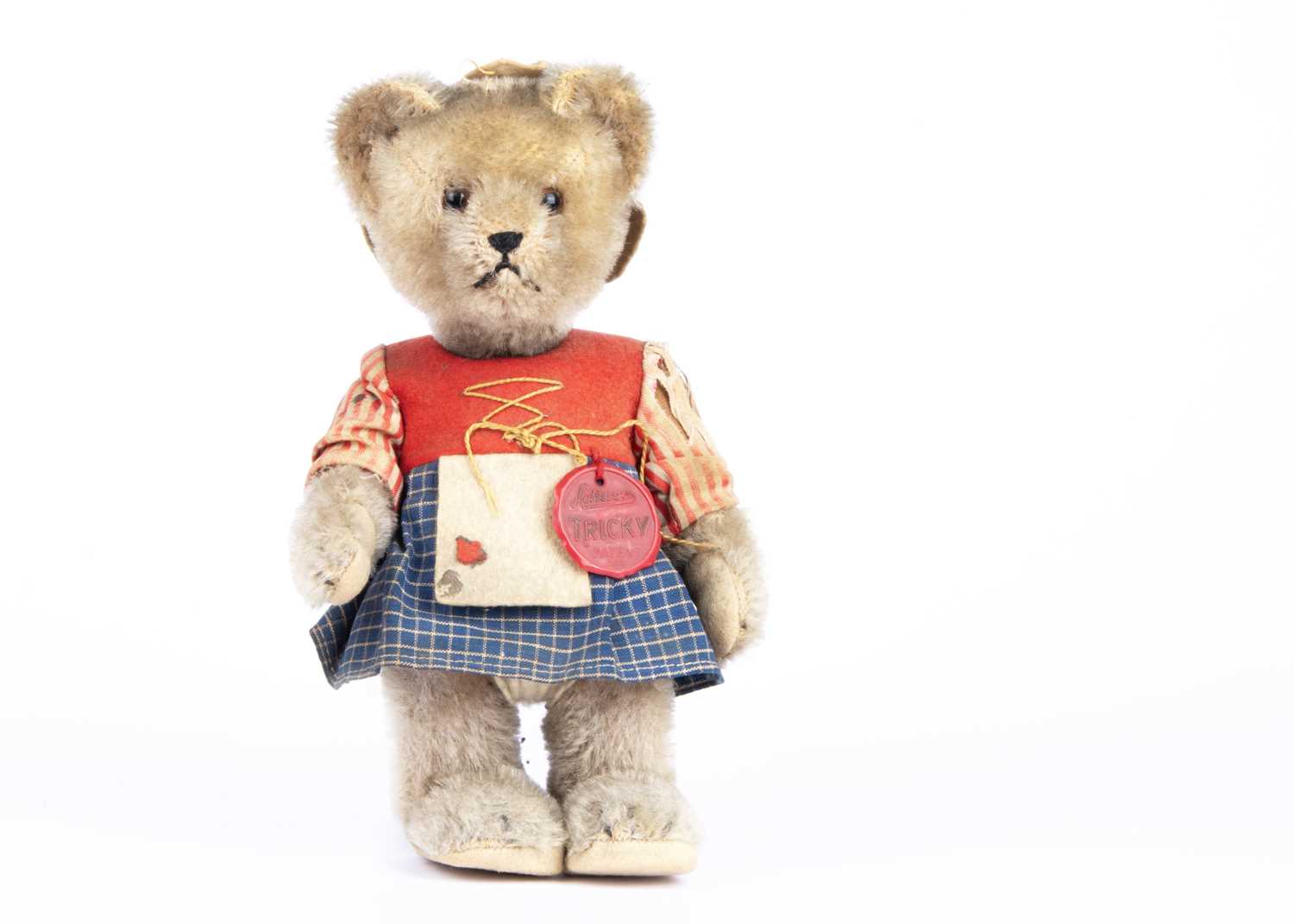 Lot 172 - A rare post-war Schuco Tricky yes/no Dutch girl Teddy Bear