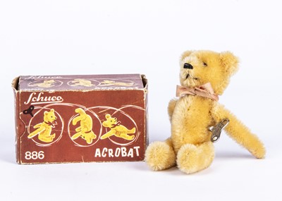 Lot 183 - A rare post-war Schuco Acrobat Teddy Bear, in original box