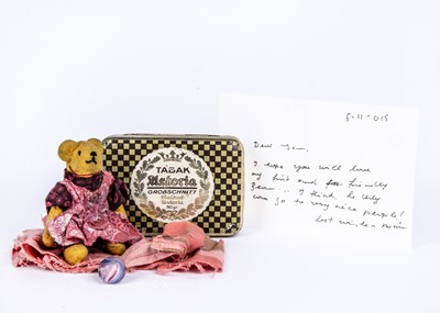 Lot 212 - Marie Robischon’s first ever Teddy Bear she made when she was just 6 years old