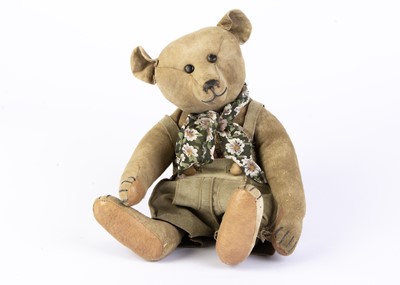 Lot 213 - A rare Marie Robischon first-ever leather artist Teddy Bear, circa 1994