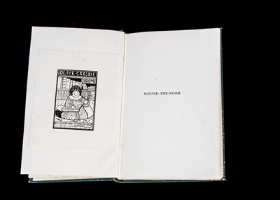 Lot 229 - A 1st Edition of Winnie the Pooh by A.A. Milne signed by Ernest H. Shepard, 1926