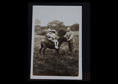 Lot 232 - Four original photographs of Christopher Robin and Anne Darlington as children