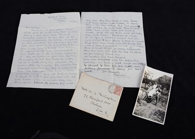 Lot 235 - An original photograph of Nanny Brockwell with Christopher Robin and Anne Darlington