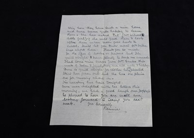 Lot 235 - An original photograph of Nanny Brockwell with Christopher Robin and Anne Darlington