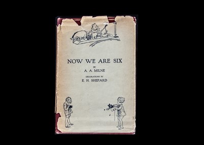 Lot 236 - A 1st Edition of Now we Are Six by A.A. Milne signed by Ernest H. Shepard, 1927