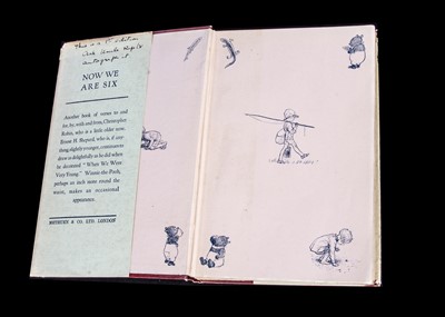 Lot 236 - A 1st Edition of Now we Are Six by A.A. Milne signed by Ernest H. Shepard, 1927
