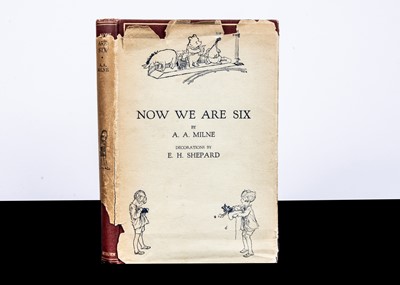 Lot 236 - A 1st Edition of Now we Are Six by A.A. Milne signed by Ernest H. Shepard, 1927