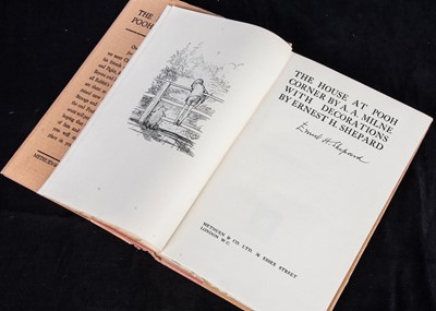 Lot 237 - A 1st Edition of The House at Pooh Corner by A.A. Milne signed by Ernest H. Shepard, 1928