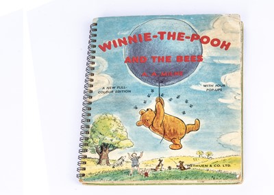 Lot 243 - A Winnie the Pooh and The Bees by A.A. Milne pop-up book from Olive Brockwell (Christopher Robin’s nanny) collection, 1953