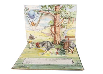 Lot 243 - A Winnie the Pooh and The Bees by A.A. Milne pop-up book from Olive Brockwell (Christopher Robin’s nanny) collection, 1953