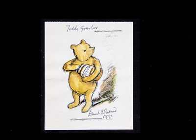 Lot 248 - An important Ernest Shepard letter and Teddy Growler drawing