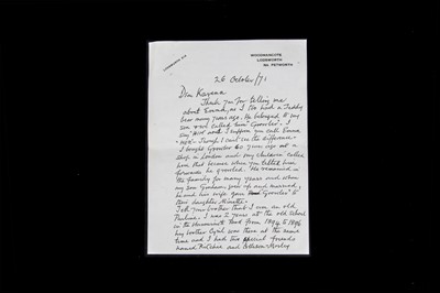 Lot 248 - An important Ernest Shepard letter and Teddy Growler drawing