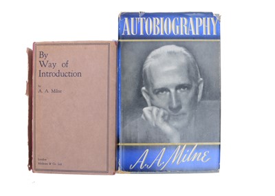 Lot 262 - A 1st Edition Autobiography by A.A. Milne. 1939