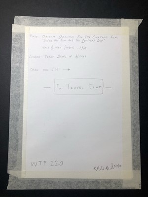Lot 268 - An original Walt Disney drawing of Winnie the Pooh from ‘Winnie the Pooh and the Blustery Day’, circa 1968