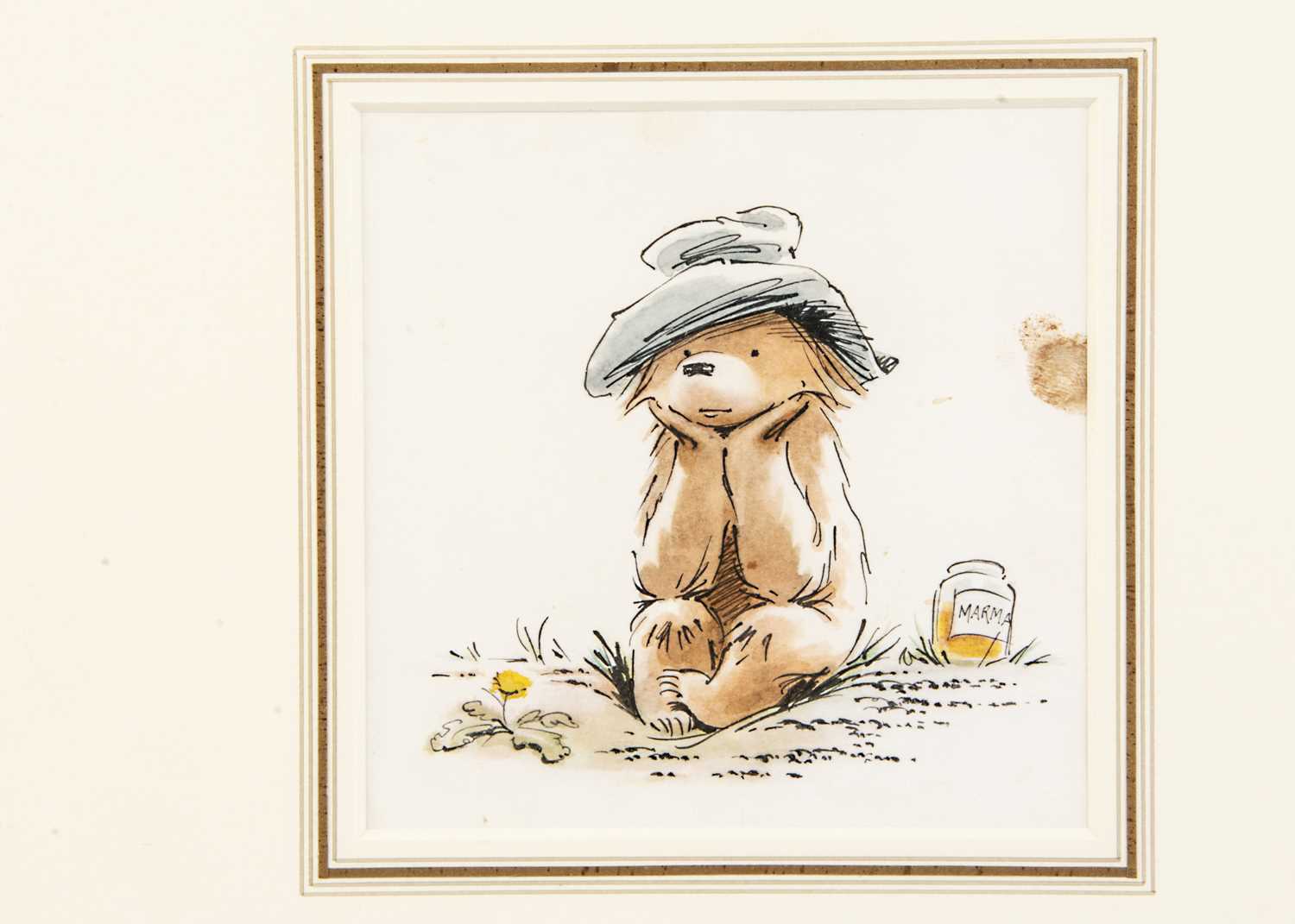 Lot 278 - A Fred Banbery original pen, ink and watercolour Paddington illustration, 1972