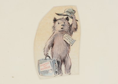 Lot 286 - A Fred Banbery original pen, ink and watercolour Paddington illustration, 1975