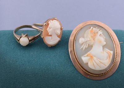 Lot 27 - An oval carved shell cameo