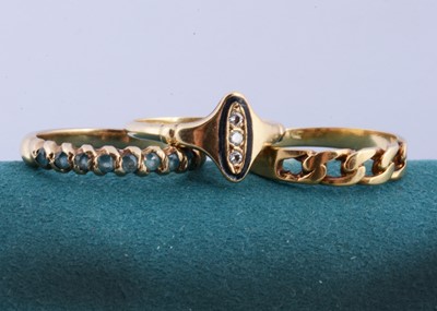 Lot 159 - Three gold rings