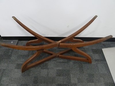 Lot 136 - A vintage Middle Eastern copper tray table top on hardwood stand